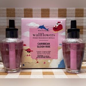 NWT B&BW (2) Caribbean Sleigh Ride Wallflower Refills, White Barn, Ltd Edition